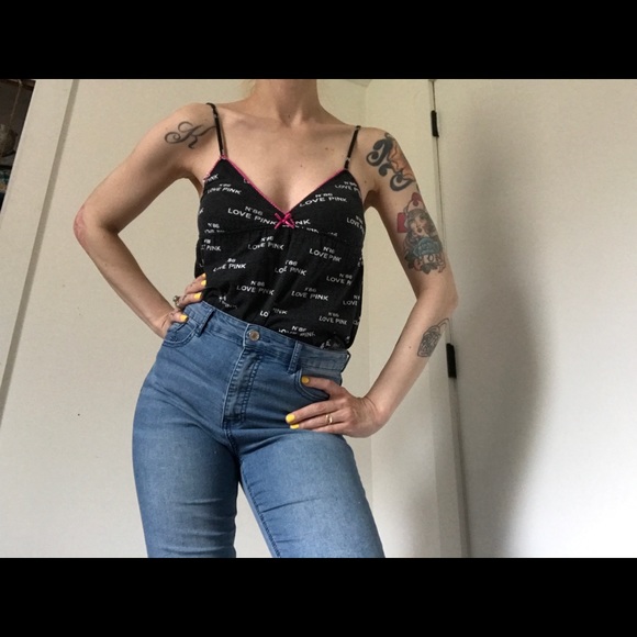 PINK Victoria's Secret Tops - PINK VS Love Pink Tank Top